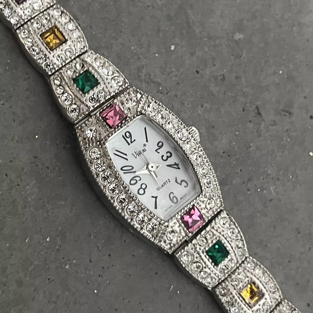Genevex Bejeweled Women’s Dress Watch